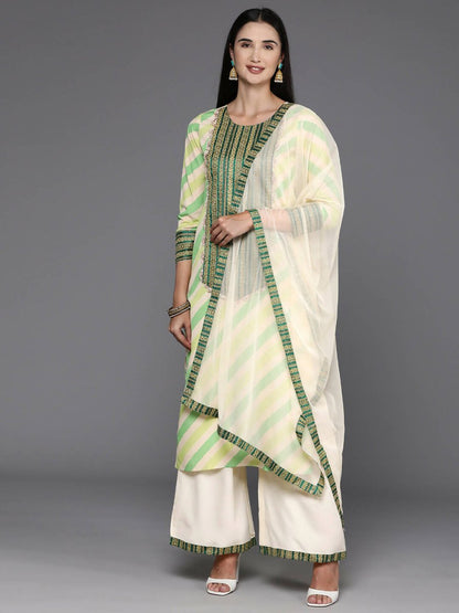 Ahalyaa Women's Traditional wear Kurta Set - Off White - Distacart