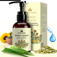 Thumbnail for Avimee Herbal Soorya Kawach SPF 50 PA++++ Hyaluronic Acid Sunscreen Lotion - Distacart