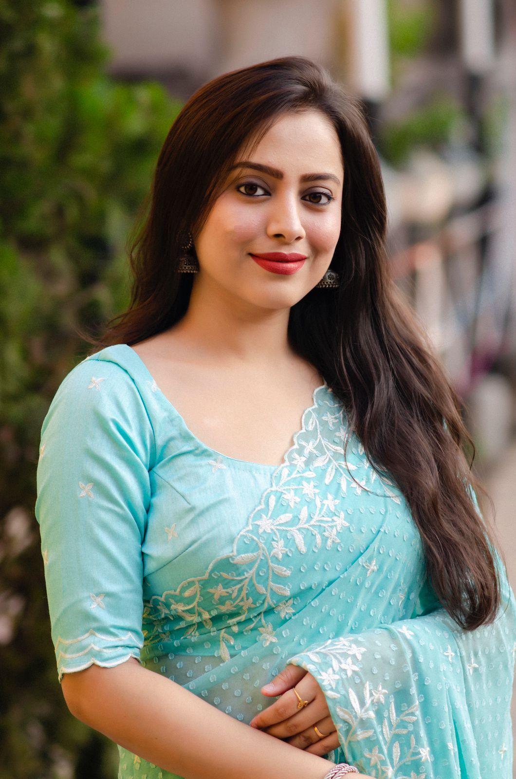 Sky Pure Chiffon Woven Design Saree with Unstitched Blouse - Hiral Fashion - Distacart