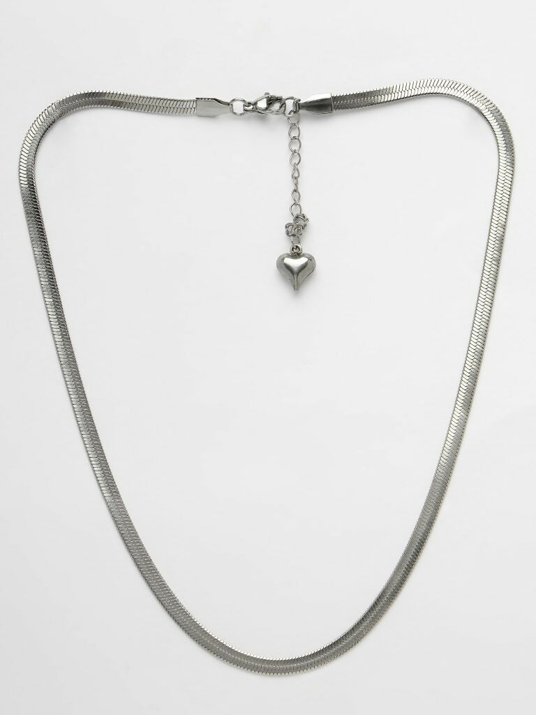 NVR Women's Silver-Toned German Silver Oxidised Chain - Distacart