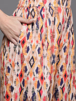 Thumbnail for Ahalyaa Women Printed Ethnic Co-Ords - Blue Color - Distacart