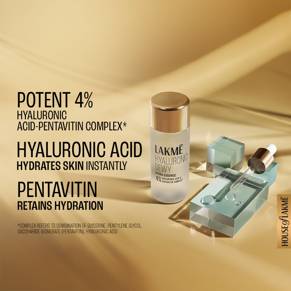 Lakme Hyaluronic Dewy Micro Essence With 4% Hyaluronic Acid - Distacart