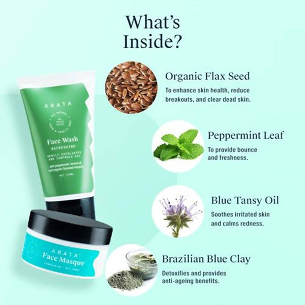Arata Monsoon Masque Face Wash Combo