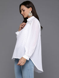 Thumbnail for Ahalyaa Women's Traditional Wear Tunic - White - Distacart
