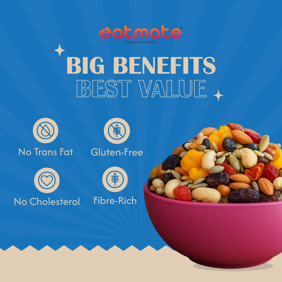 Eatmate Absolute Healthy Dry Fruits and seedMix Premium Trail Mix - Distacart