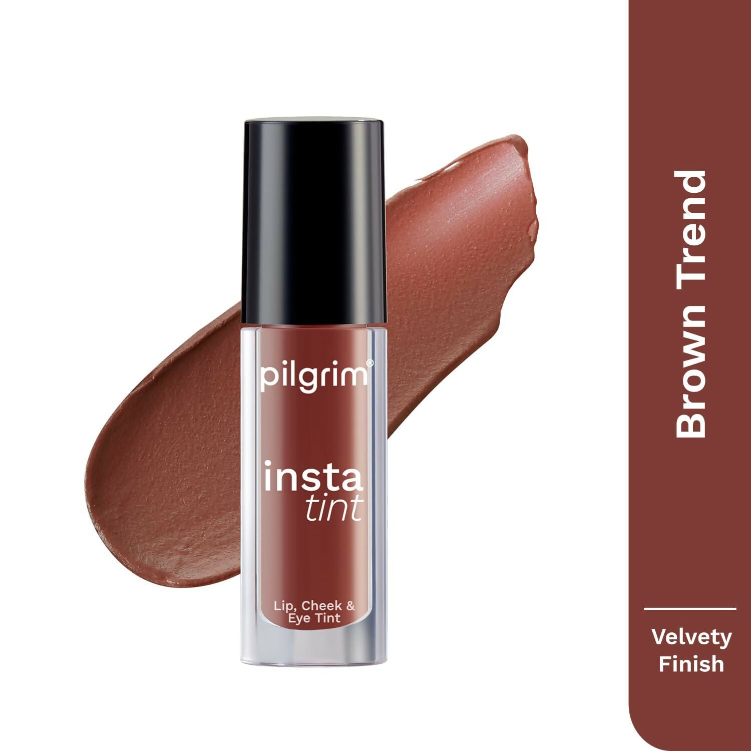Pilgrim 3 In 1 Lip, Cheek And Eye Tint With Goodness Of Spanish - The Brown Trend -03 - Distacart