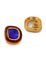 Thumbnail for Ruby Raang Multi Blue Kundan Studs