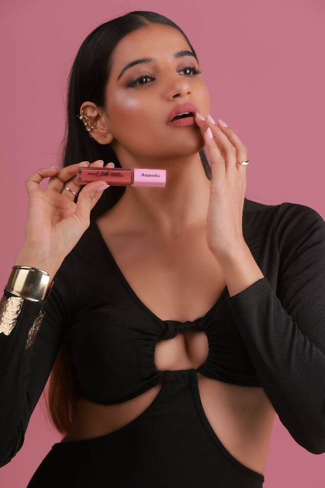 Ammoha Cosmetics Long-Lasting, Matte-Finished Plum Perfection Color Liquid Lipstick - Distacart