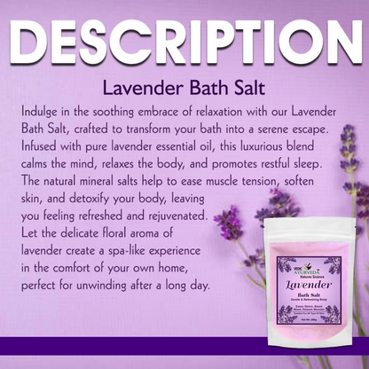 VedicAyurveda Lavender Bath Salt - Dista