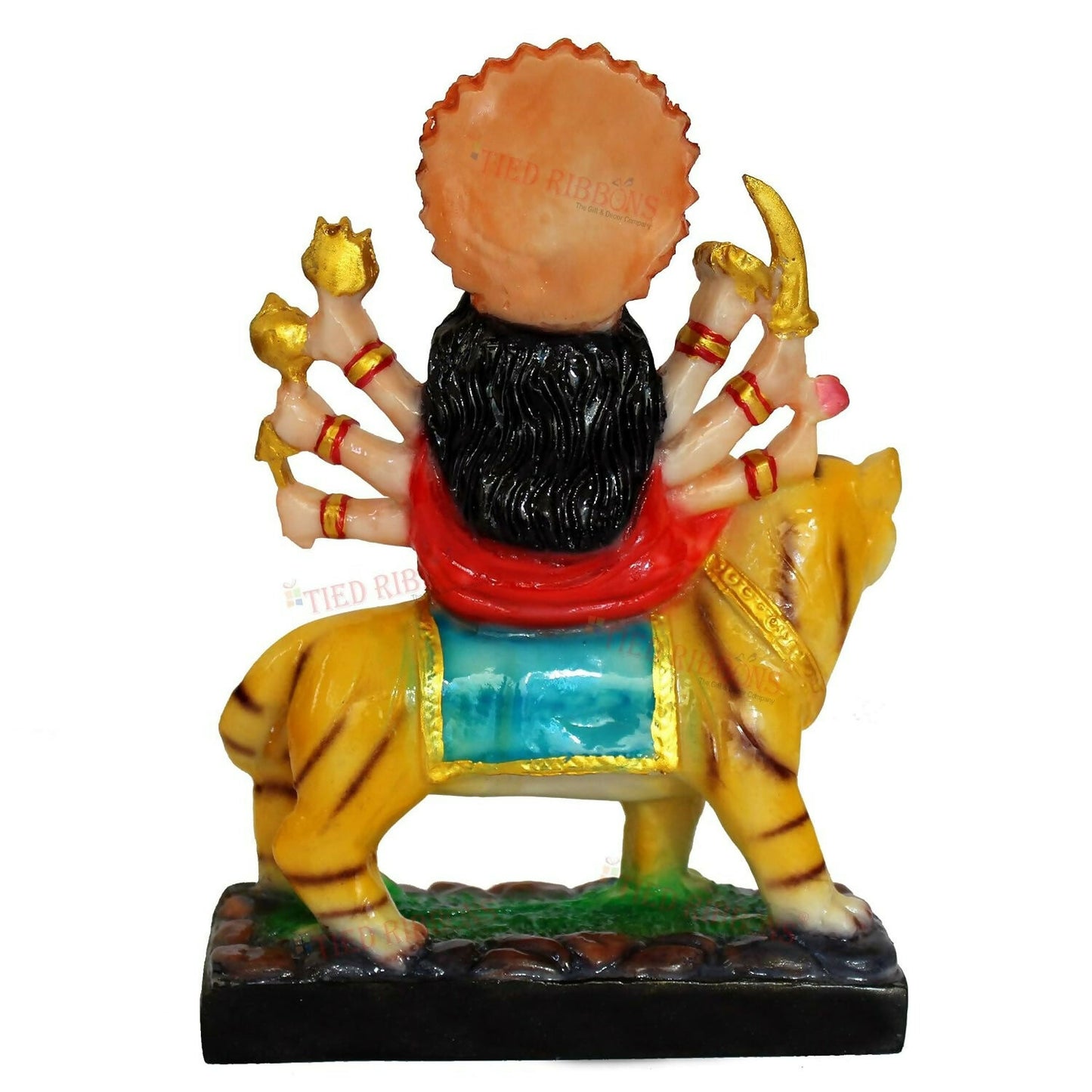 Tied Ribbons Nav Durga Devi Sherawali Mata Murti Statue - Distacart
