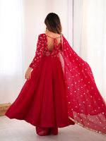 Thumbnail for Teeya Creation New Trendy Stylish Elegant Finish With Full Flair Gown Set - Dista