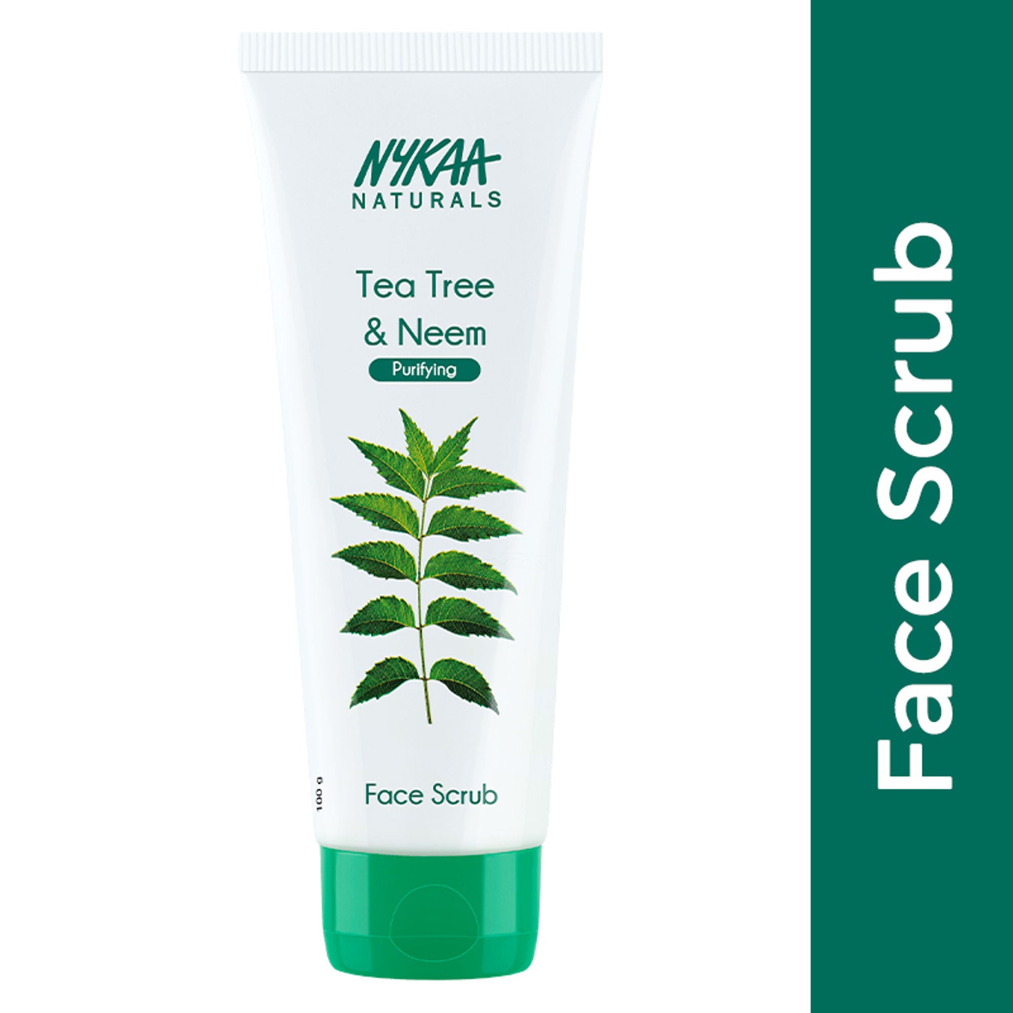 Nykaa Naturals Tea Tree & Neem Detox Face Scrub For Purifying, Acne Control & Clear Skin Glow - Tea Tree & Neem
