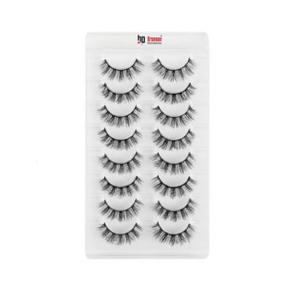 Bronson Professional Eyelash Set 3d False Long And Natural Eye Makeup - T07 - Dista
