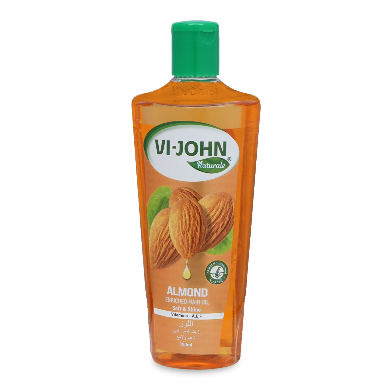 VI-JOHN Naturale Almond Enriched Hair Oil Soft & Shine With Vitamin A,E & F - Distacart