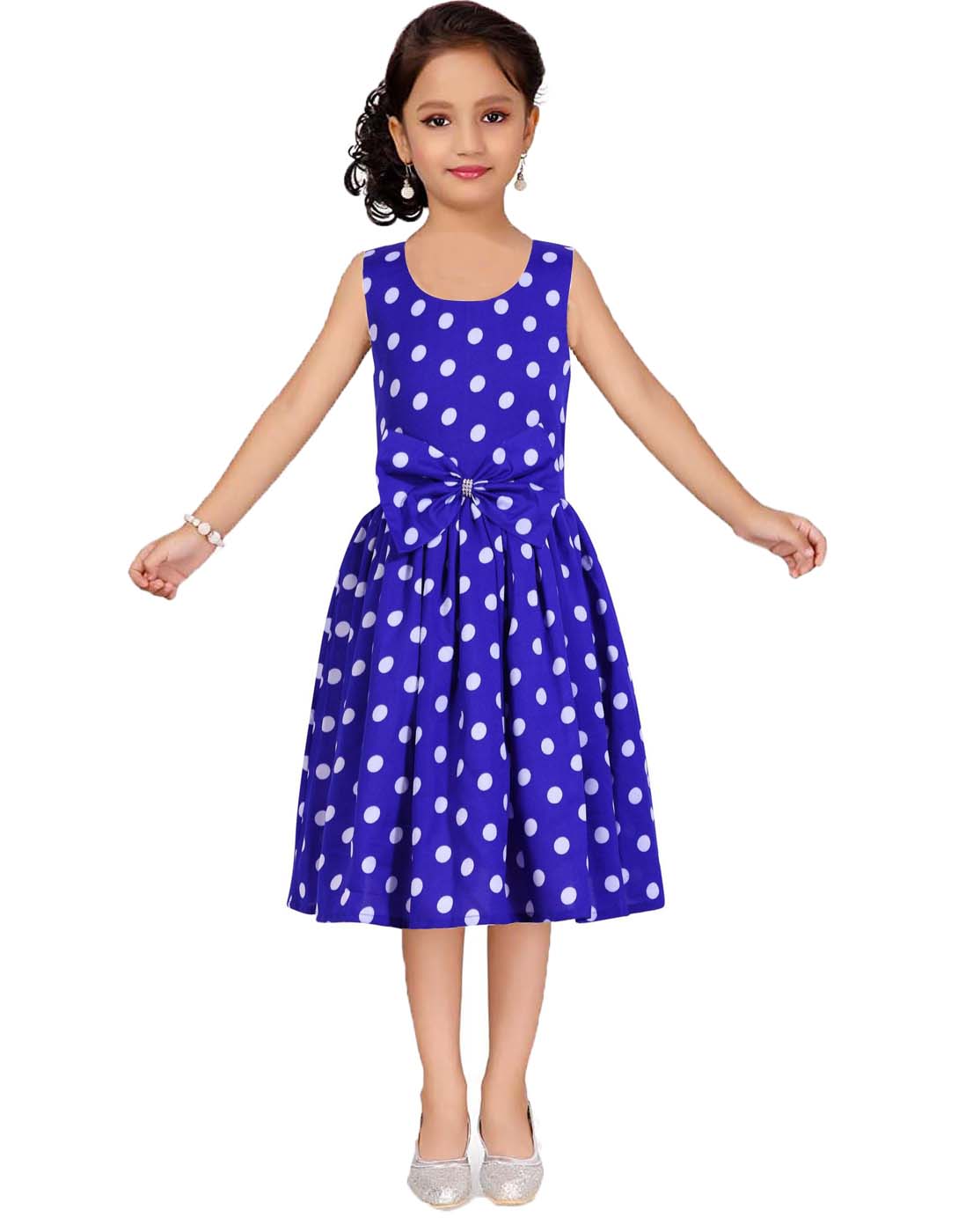 Asmaani Kids Party Wear Stylish Dresses, Perfect for Parties, Functions & Vacations - Blue - Distacart