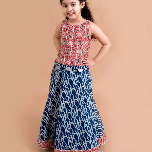 Joban Fashion Girl's Multi Color Lehenga Choli