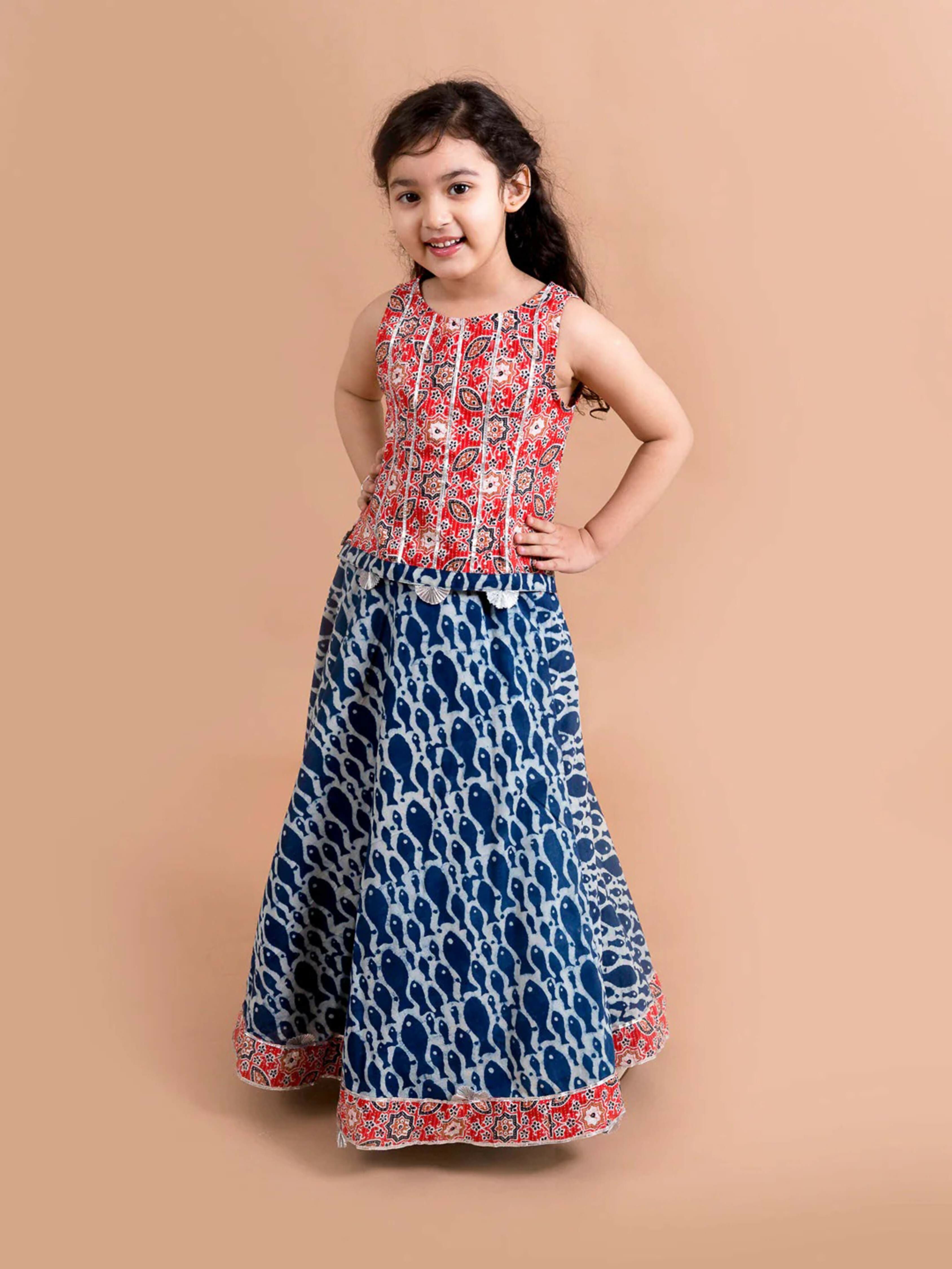 Joban Fashion Girl's Multi Color Lehenga Choli - Distacart