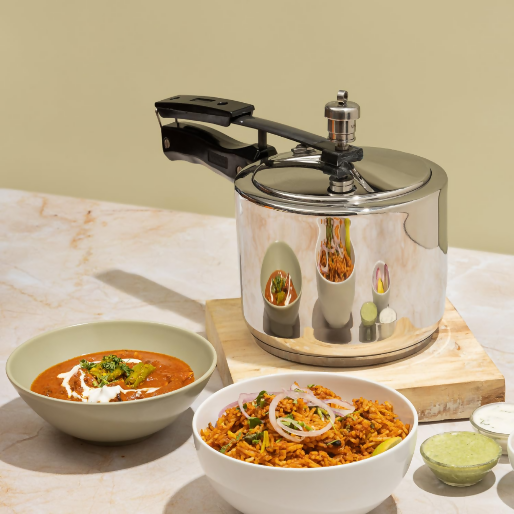 Vinod Stainless Steel Inner Lid Pressure Cooker - Dista