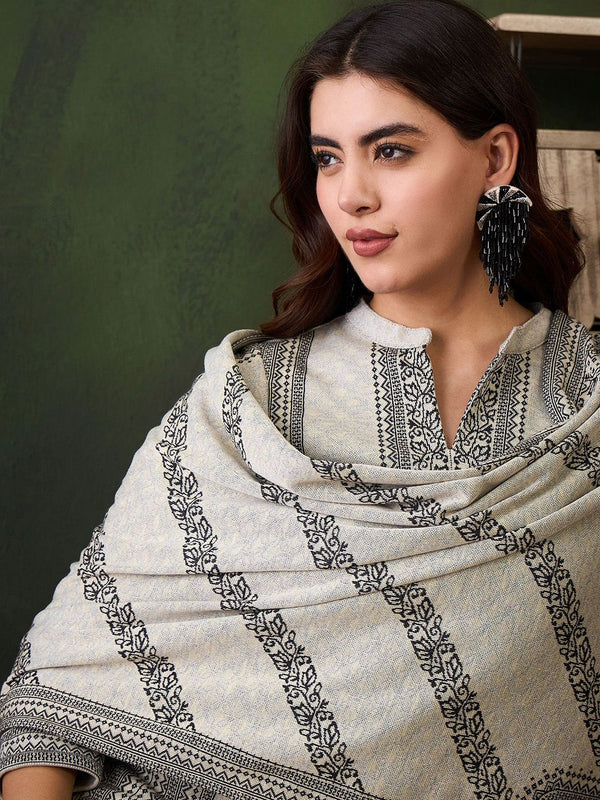 Sangria Self Design Straight Kurta & Trouser With Dupatta