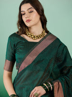 Thumbnail for Mitera Woven Design Zari Saree