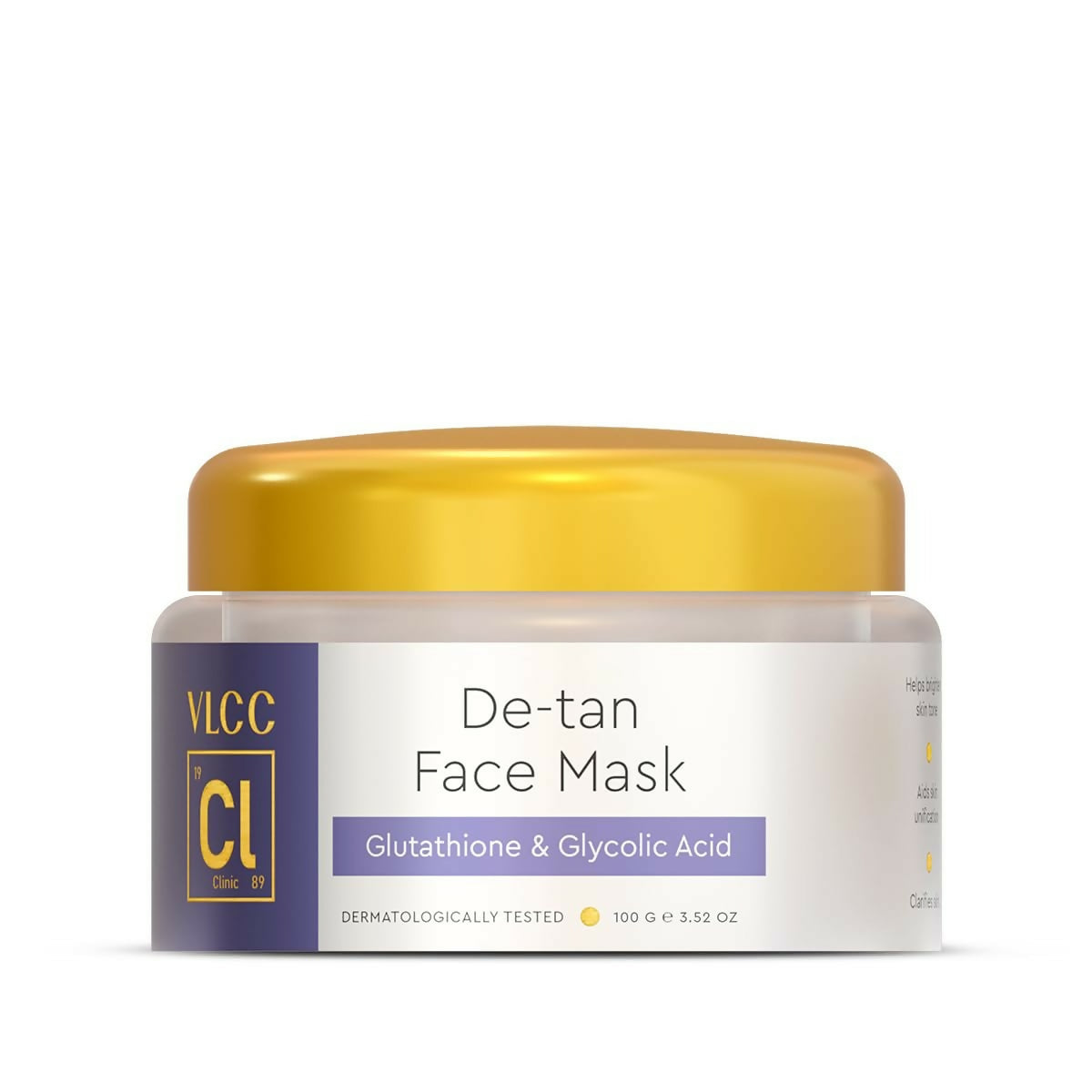 VLCC Clinic De-Tan Face Mask with Glutathione + Glycolic Acid - Distacart