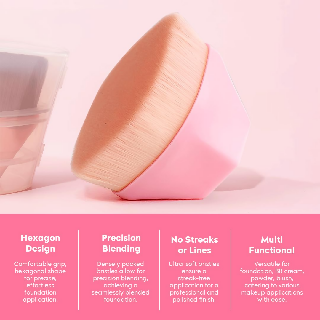 Gleva Foundation Makeup Brush Pink - Distacart