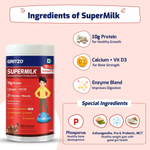 Thumbnail for Gritzo SuperMilk Weight+ (13+y Boys), 10g Protein Powder (Double Chocolate) - Distacart