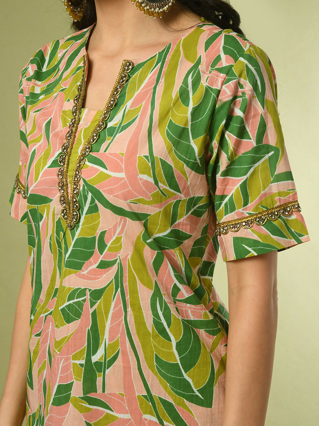 Myshka Women's Multi Printed Cotton Straight Party Kurta Set - Distacart