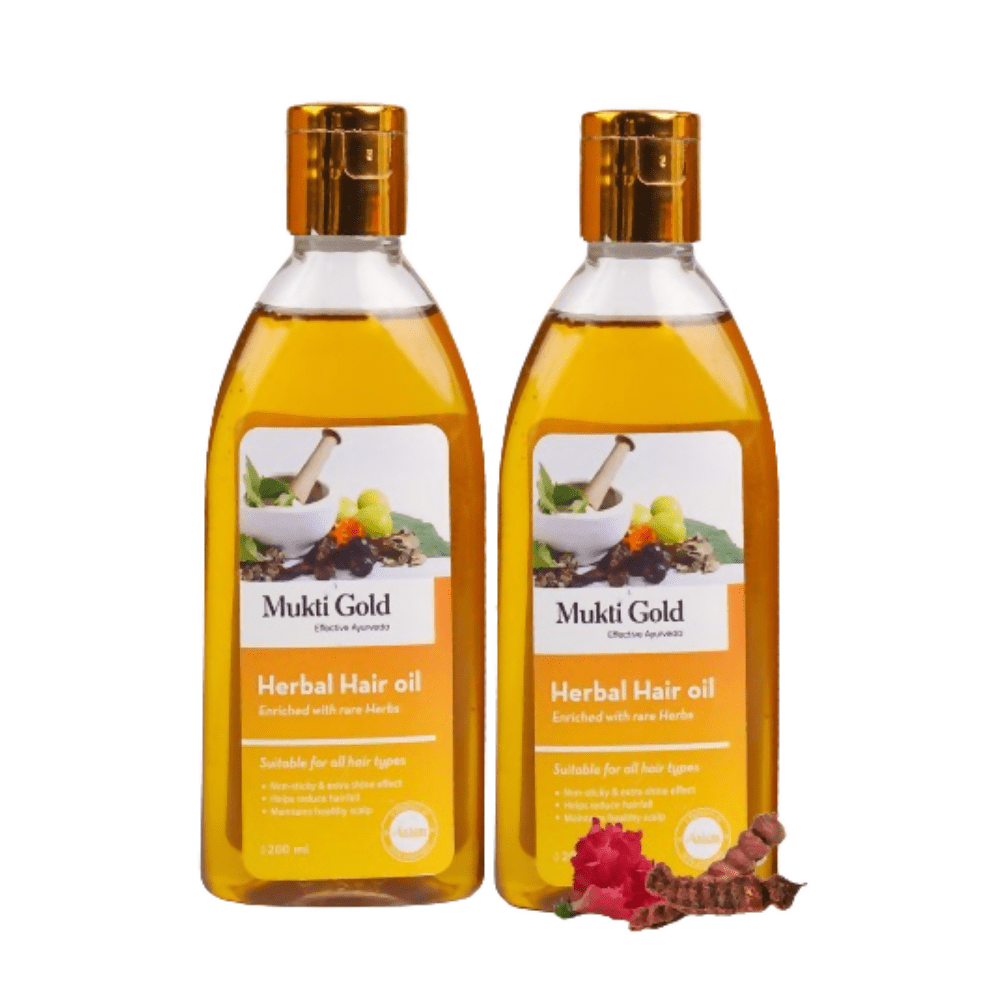Axiom Mukti Gold Herbal Hair Oil - Distacart