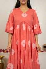 Thumbnail for Joban Fashion Pink Tie & Dye Cotton Suit Set - Distacart