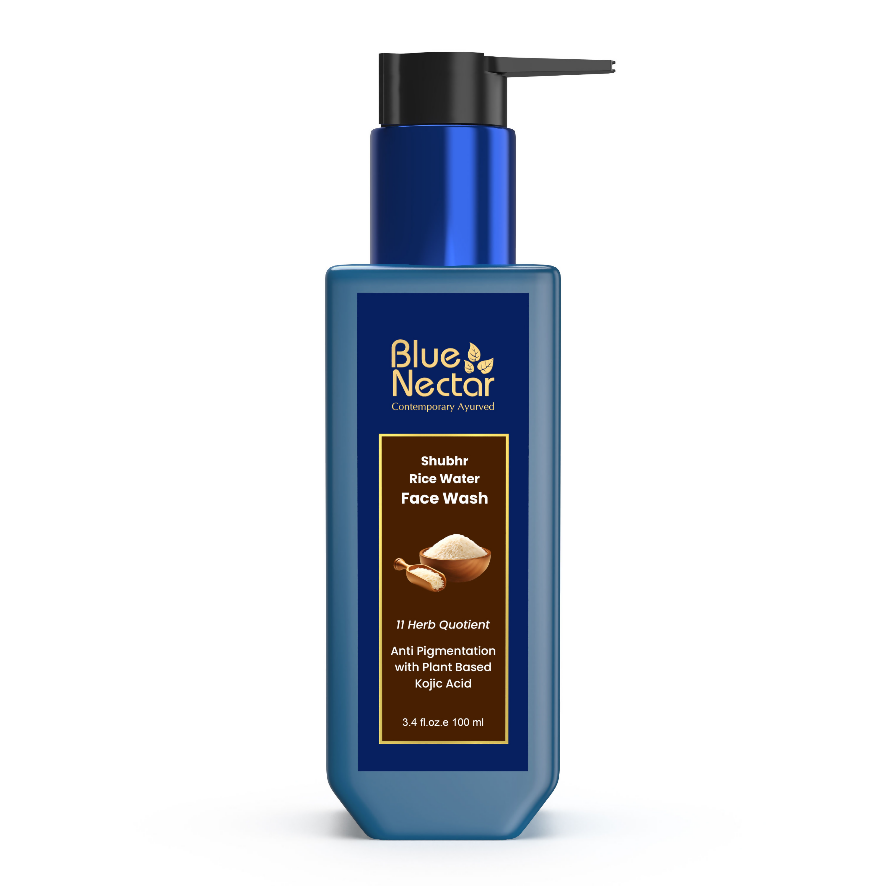 Blue Nectar 2% Kojic Acid Face Wash With Mushroom & Rice Water - Distacart
