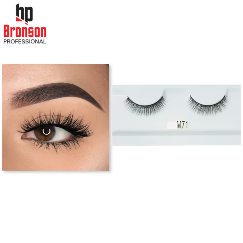 Bronson Professional Long and Natural Look False Eyelashes - M71 - Dista