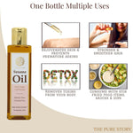 Thumbnail for The Pure Story Natural Cold Pressed Oil for Hair & Skin with Seasame - Distacart