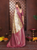 Thumbnail for Aastha Fashion Mustard Tissue Silk Weaving Saree - Distacart