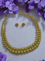 Thumbnail for Inhanns Everyday Workwear Pearl Set (Double Layered Pearls) - Yellow - Distacart