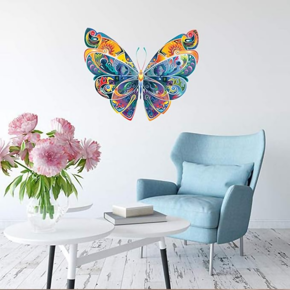 Rangoli White Glossy Vinyl Wall Sticker Premium - Dista