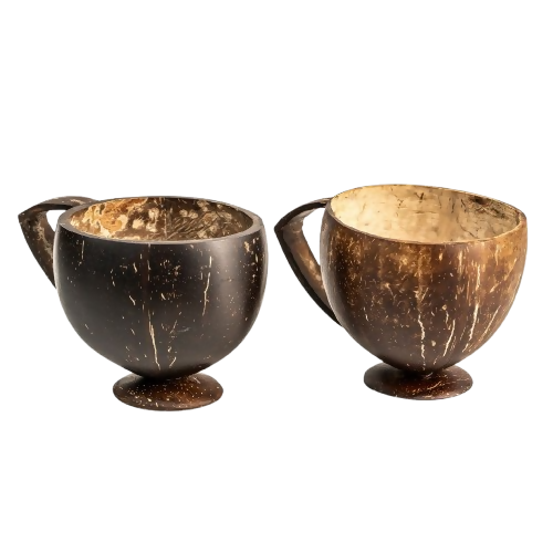 Thenga Coconut Shell Teacup - Brown - Dista