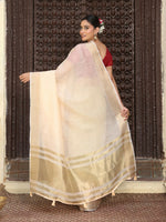 Thumbnail for Astita Peach Cotton Saree