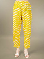 Thumbnail for Jyoti Fashion Women's Yellow Rayon Embroidery & Sequence work Kurta with Trouser & Dupatta - Distacart