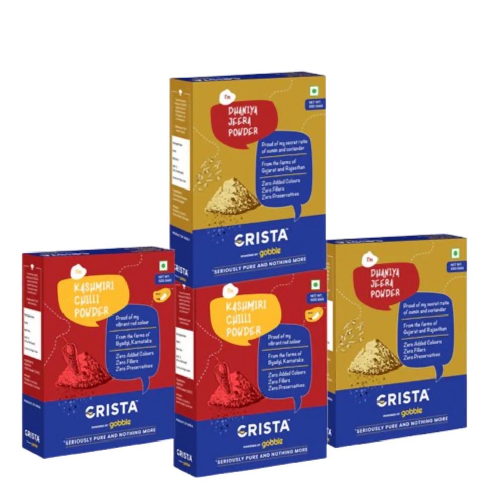 Crista Spices Kashmiri Chilli Powder and Dhaniya Jeera Powder - Distacart