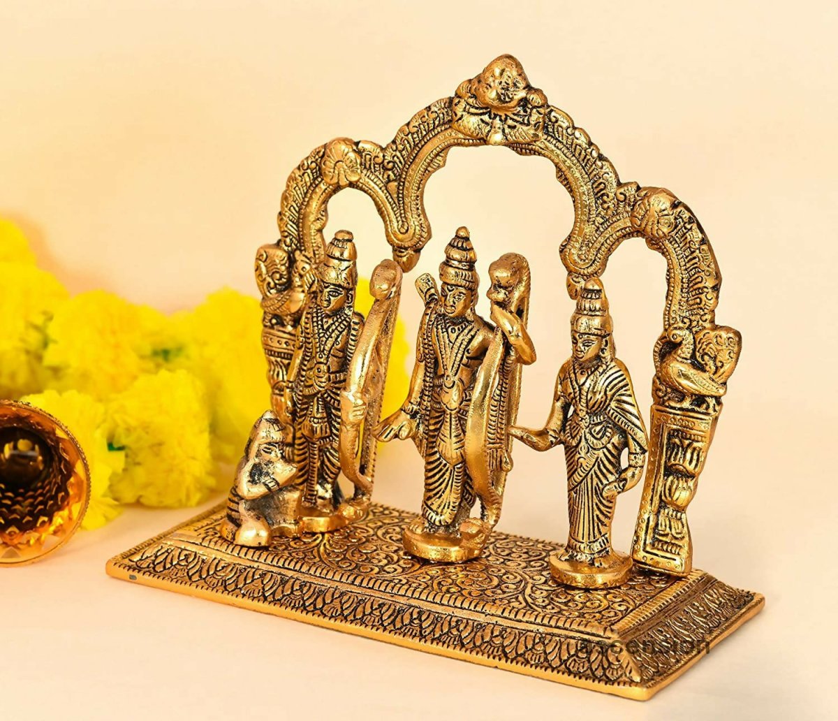 Ascension Metal Lord Ram Darbar Idol - Distacart