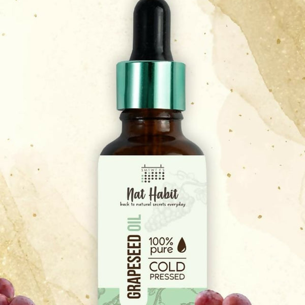 Nat Habit 100% Pure Cold Pressed Grapeseed Oil - Distacart