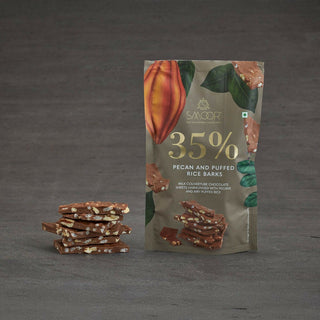 Smoor 35% Pecan and Puffed Rice Chocolate Barks