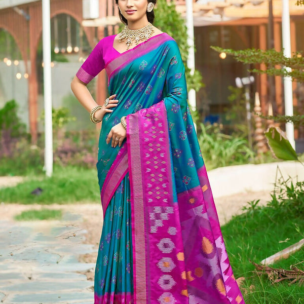 Astita Sea Green Soft Silk Saree