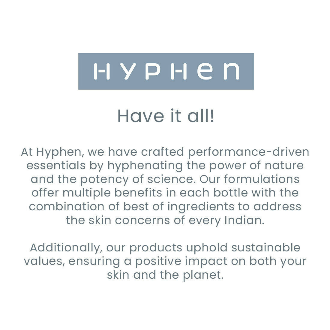 Hyphen By Kriti Sanon CSMS (Cleanser, Serum, Moisturizer, Sunscreen) Normal to Dry Skin Combo - Distacart