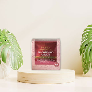 Prisa Organics Brightening Cream for Skin Lightening & Glow, Gel Cream Formula, SPF 25 PA+++ - Distacart