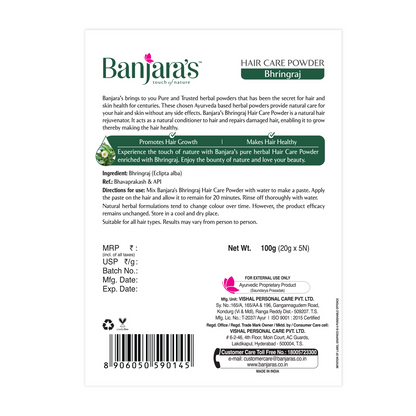 Banjara's Bhringaraj Hair Care Powder - Distacart