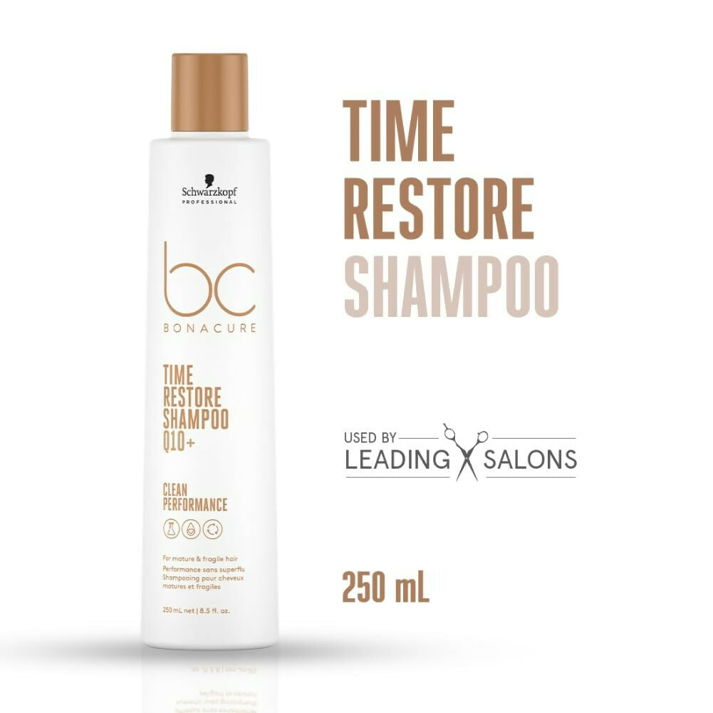 Schwarzkopf Professional Bonacure Time Restore Shampoo with Q10+ - Distacart