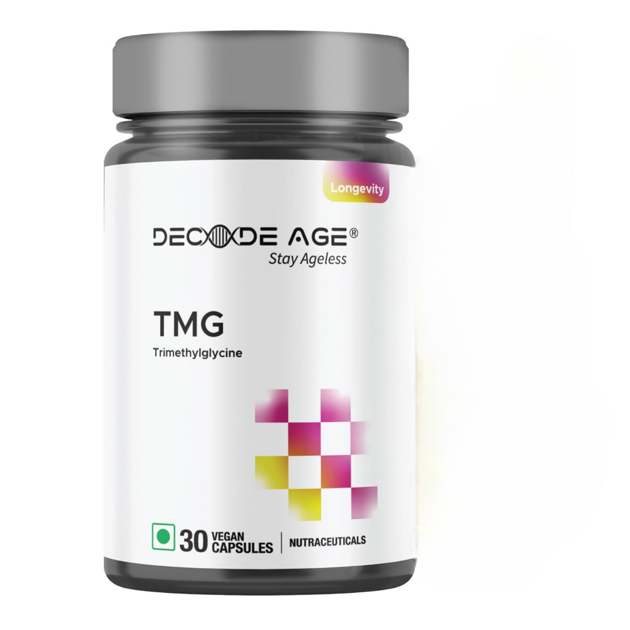 Decode Age TMG 98% Pure Trimethylglycine (TMG) Supplements Capsules - Distacart