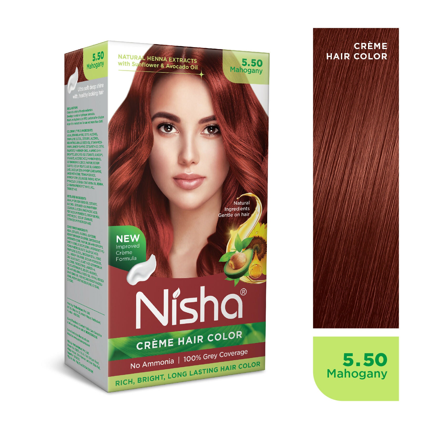 Nisha Creme Hair Color for Women - Mahogany - Distacart